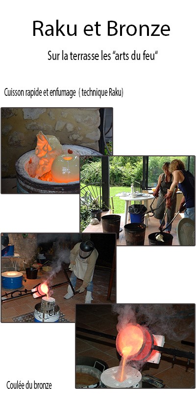 LES ARTS DU FEU - RAKU ET BRONZE LES ARTS DU FEU - RAKU ET BRONZE